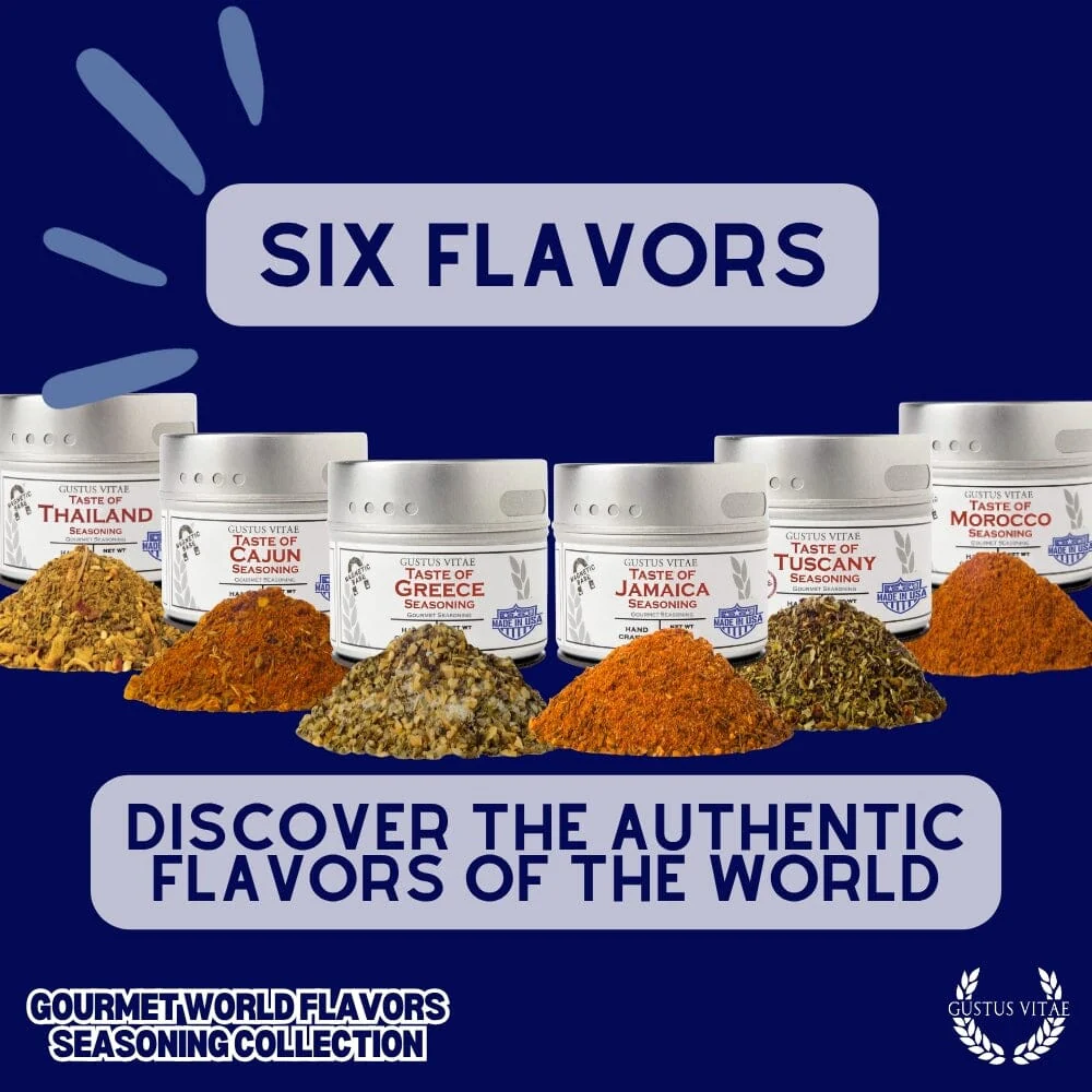 Cuisines of the World Gourmet Seasonings Collection - 6 Tins - Image 5