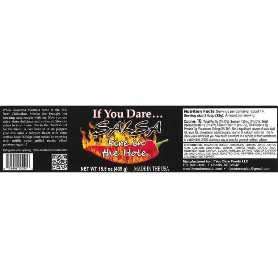 Fire In The Hole Spicy Salsa | 15.5 oz | If You Dare Foods - Image 4