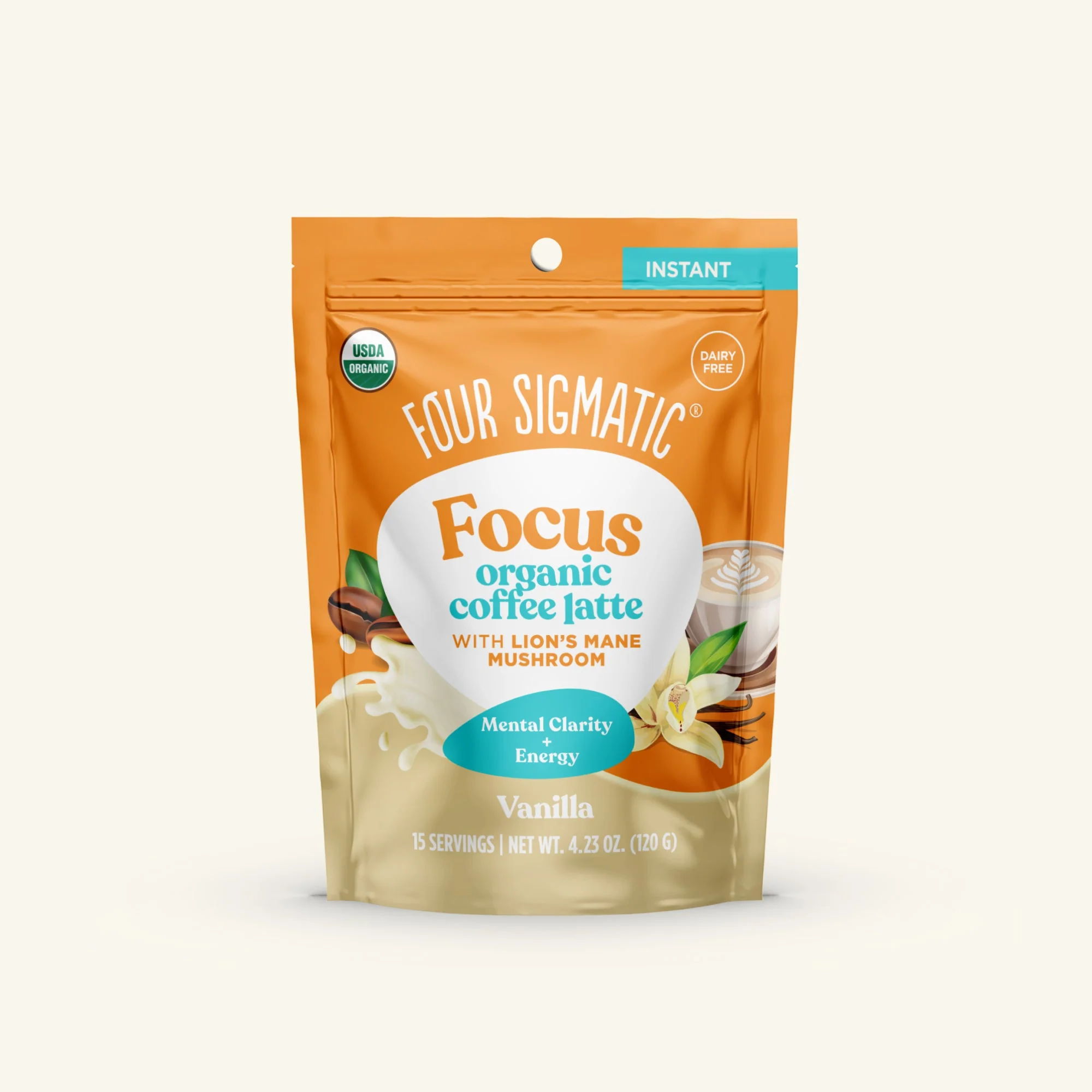 Focus Organic Coffee Latte - Vanilla - Image 2