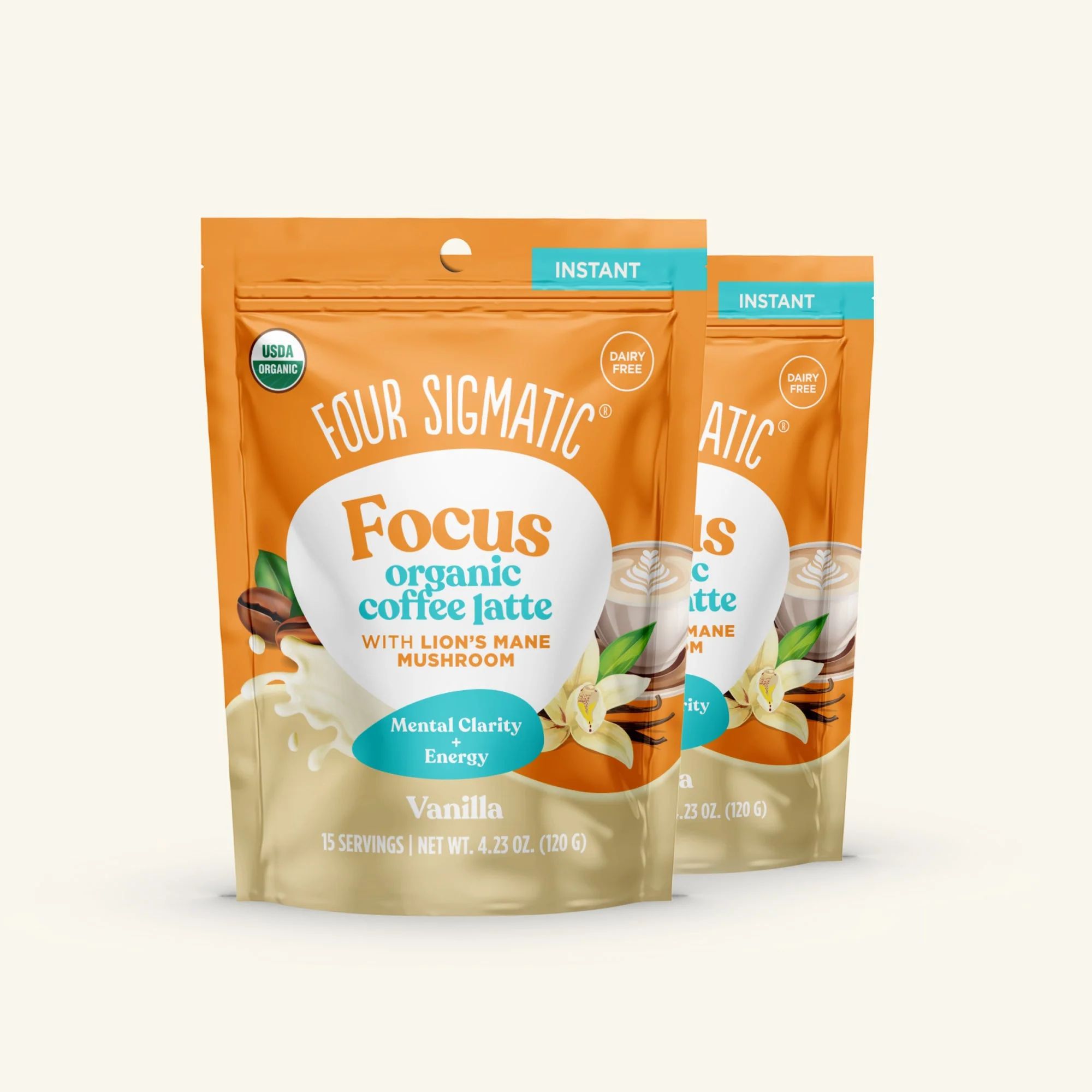 Focus Organic Coffee Latte - Vanilla - Image 3