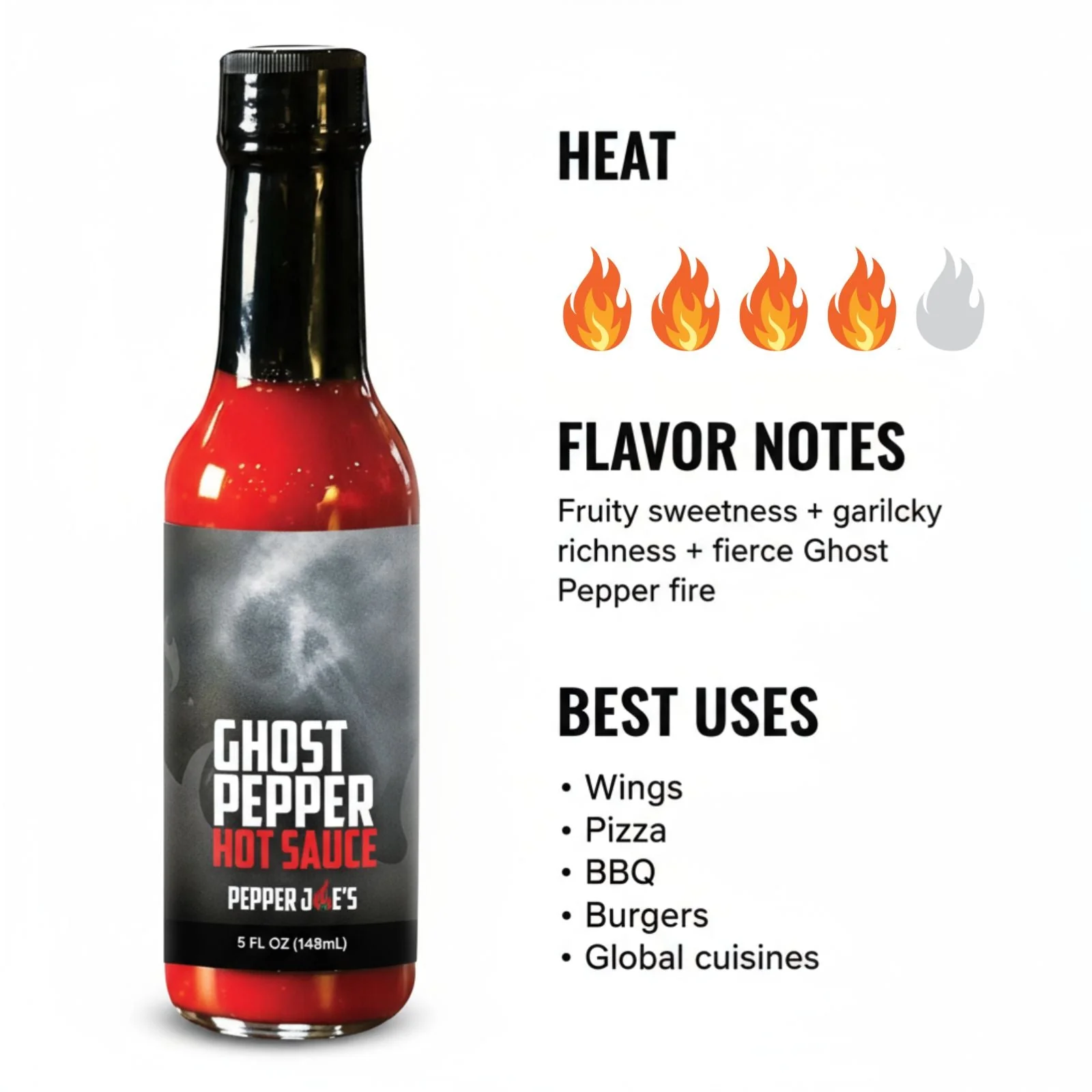 Ghost Pepper Hot Sauce - Image 4
