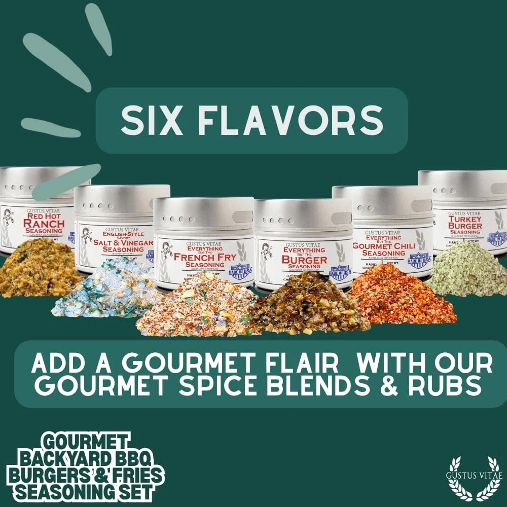 Gourmet Backyard BBQ Burgers & Fries Seasoning Set - Six Pack - Image 6
