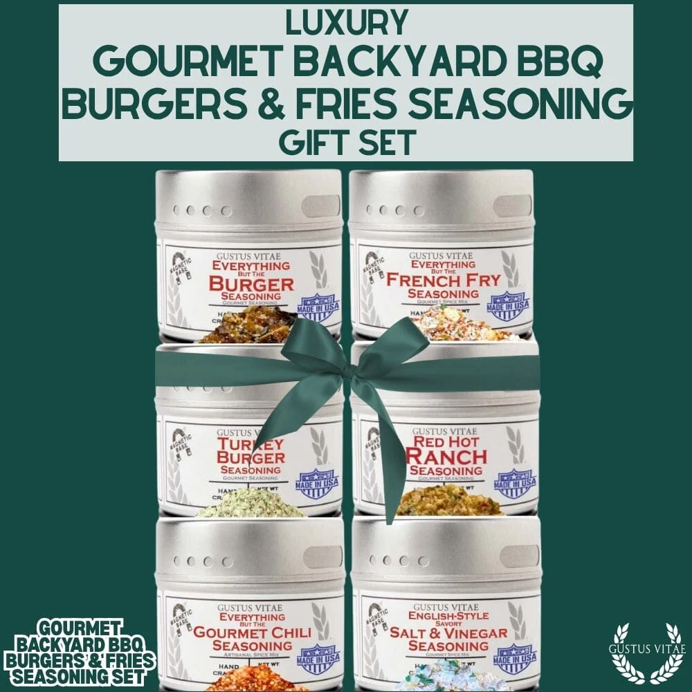 Gourmet Backyard BBQ Burgers & Fries Seasoning Set - Six Pack - Image 9