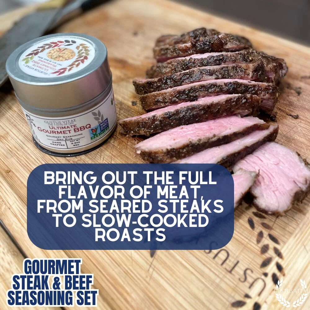 Gourmet BBQ Steak &  Beef Seasoning Gift Set - Six Pack - Image 9