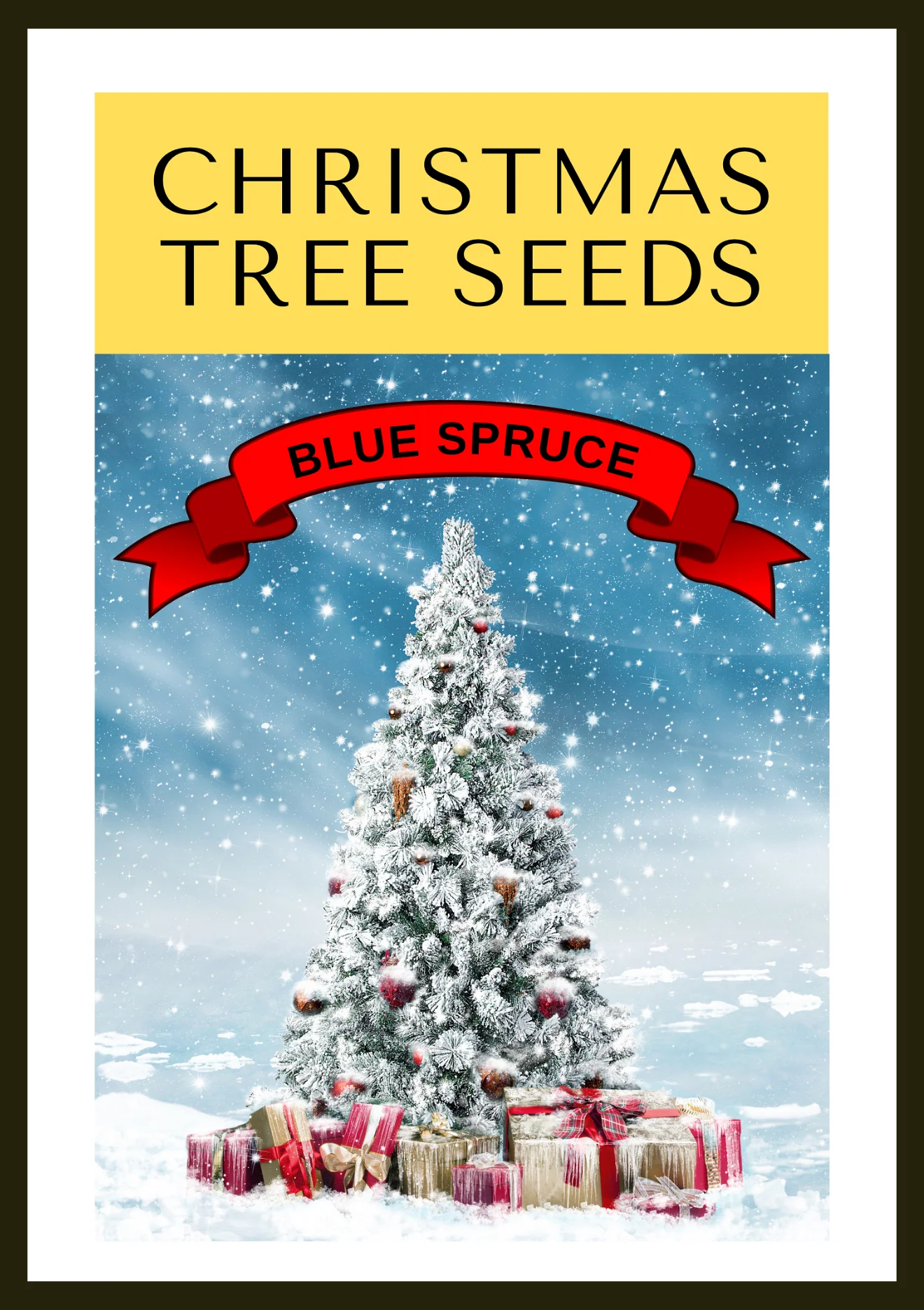 Grow Your Own CHRISTMAS TREE COLLECTION - 4 Gift Packets of Tree Seeds - Fraser Fir, Balsam Fir, Douglas Fir, & Blue Spruce + Free Gift Bag - Image 5