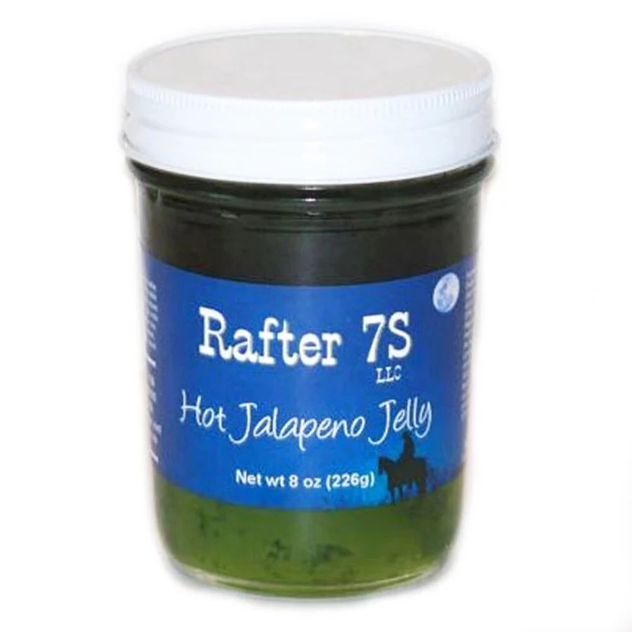 Hot Jalapeno Jelly | 8 oz. | 3 Pack | Spicy Jelly | Fresh Jalapeños | No Preservatives | Made in Paxton, NE | Rafter 7S - Image 2