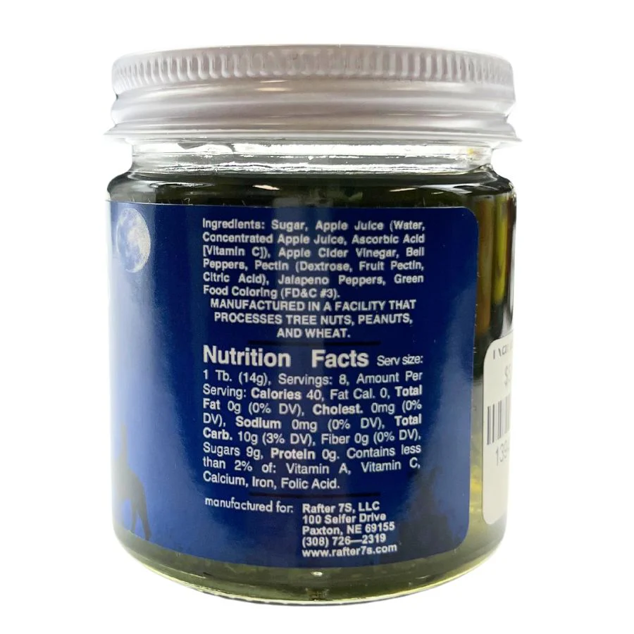 Jalapeno Jelly | 4 oz. | Mild Spice | Made With Real Jalapenos | Spicy Jelly | Meat Glaze | Made in Paxton, NE | Rafter 7S - Image 2