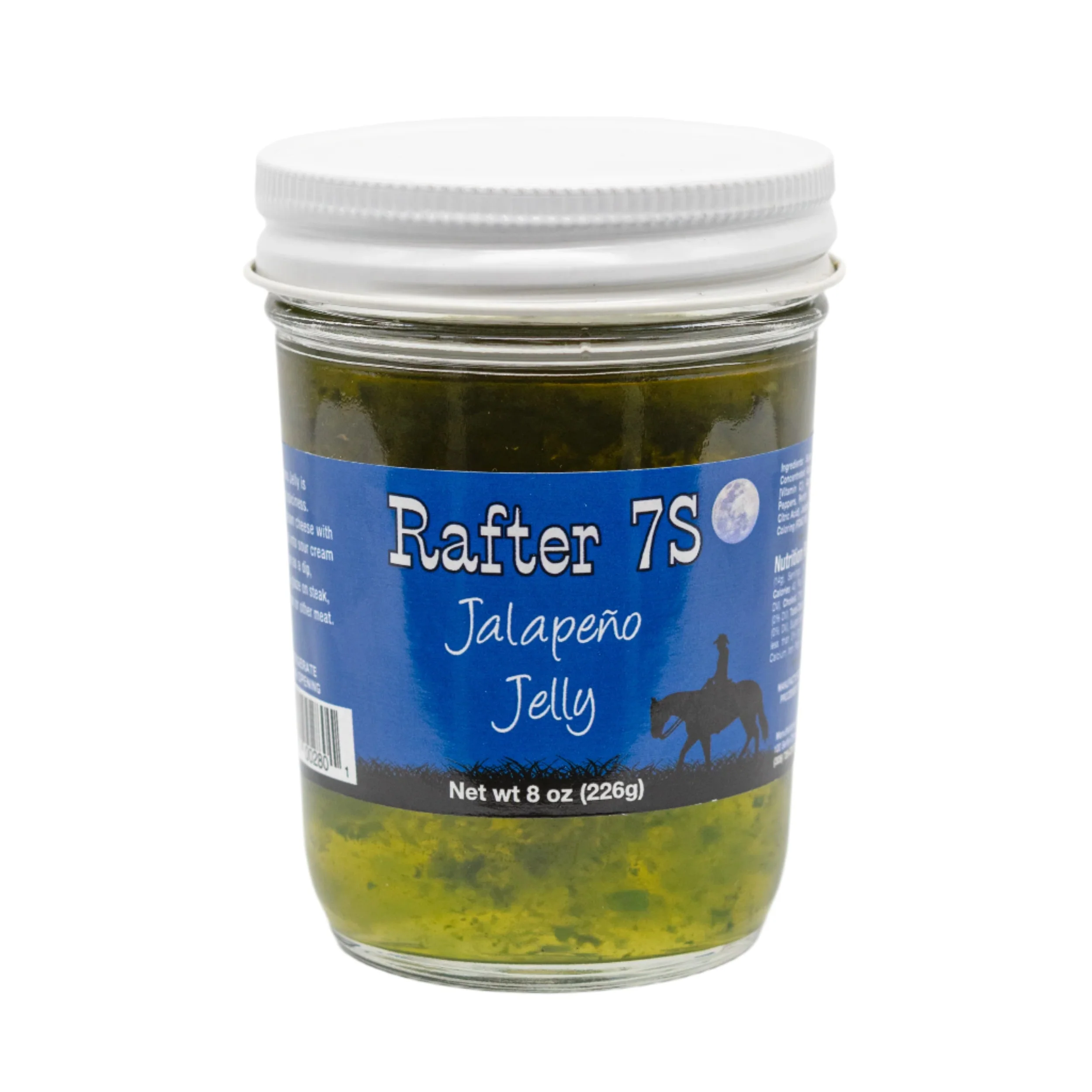 Jalapeno Jelly | 8 oz. Jar | 3 Pack | Burst of Mild Spice | Use in Dips | Fresh Jalapeños | Made in Paxton, NE | Rafter 7S - Image 2