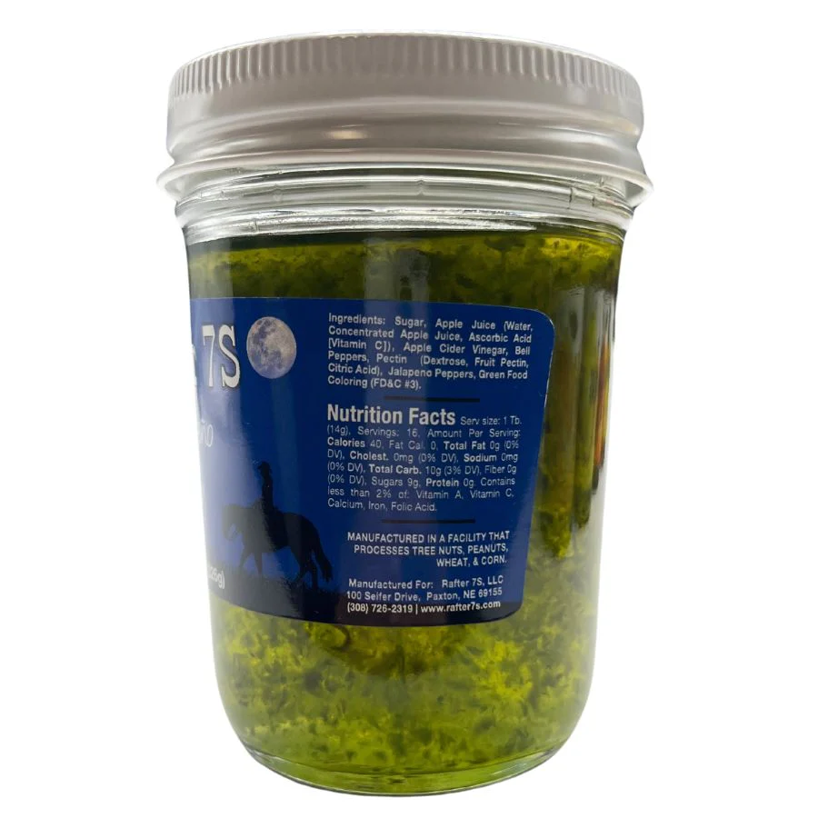 Jalapeno Jelly | 8 oz. Jar | 3 Pack | Burst of Mild Spice | Use in Dips | Fresh Jalapeños | Made in Paxton, NE | Rafter 7S - Image 3