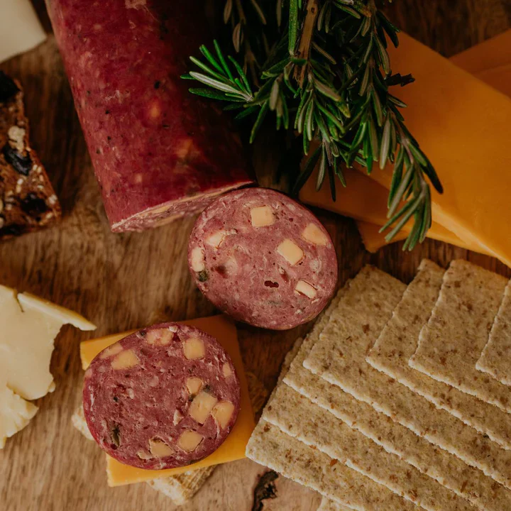 Jalapeno Peppercheese Summer Sausage | All Natural Bison Meat | High Protein Snack | No MSG | Ready To Eat | Charcuterie Meat | 7-8 oz. Roll | Cooked To Tender Perfection | Extra Kick In Every Bite | Perfect Gift Idea - Image 4