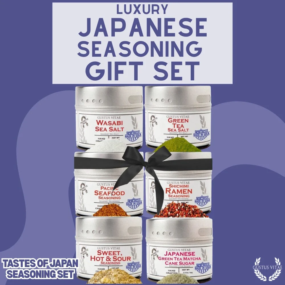 Japanese Seasoning Gift Set - Tastes of Japan - Artisanal Spice Blends Six Pack - Image 12