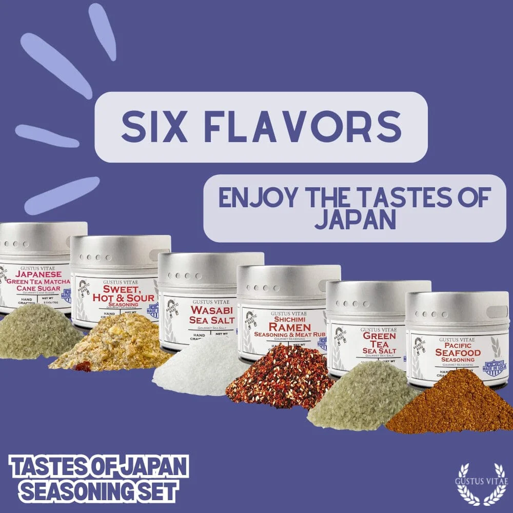 Japanese Seasoning Gift Set - Tastes of Japan - Artisanal Spice Blends Six Pack - Image 6
