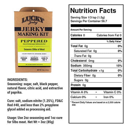 Jerky Making Kit | Pack fo 3 | 12 oz. Box | Black Pepper Flavor | Easy To Make | Designed To Accent The Flavor Of Meat | Bold Black Pepper Taste With Hints Of Garlic & Onion | Perfect Amount Of Zing  | Seasons 20 LBS. Of Meat - Image 5