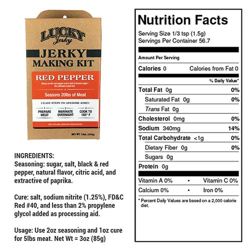 Jerky Making Kit | Pack of 3 | 12 oz. Box | Red Pepper Flavor | Sweet & Hot Combination | Punch Of Heat | Coarse & Fine Ground Cayenne Pepper Blended With Brown Sugar | Easy To Assemble | Fun Family Project | Seasons 20 LBS. Of Meat - Image 7