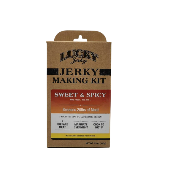 Jerky Making Kit | Pack of 3 | 12 oz. Box | Sweet & Spicy Flavor | Perfect Blend Of Teriyaki, Brown Sugar, & A Dash Of Red Pepper Heat  | Detailed Instructions Included | Sweet And Savory Flavor | Fun Family Project | Seasons 20 LBS. Of Meat - Image 2