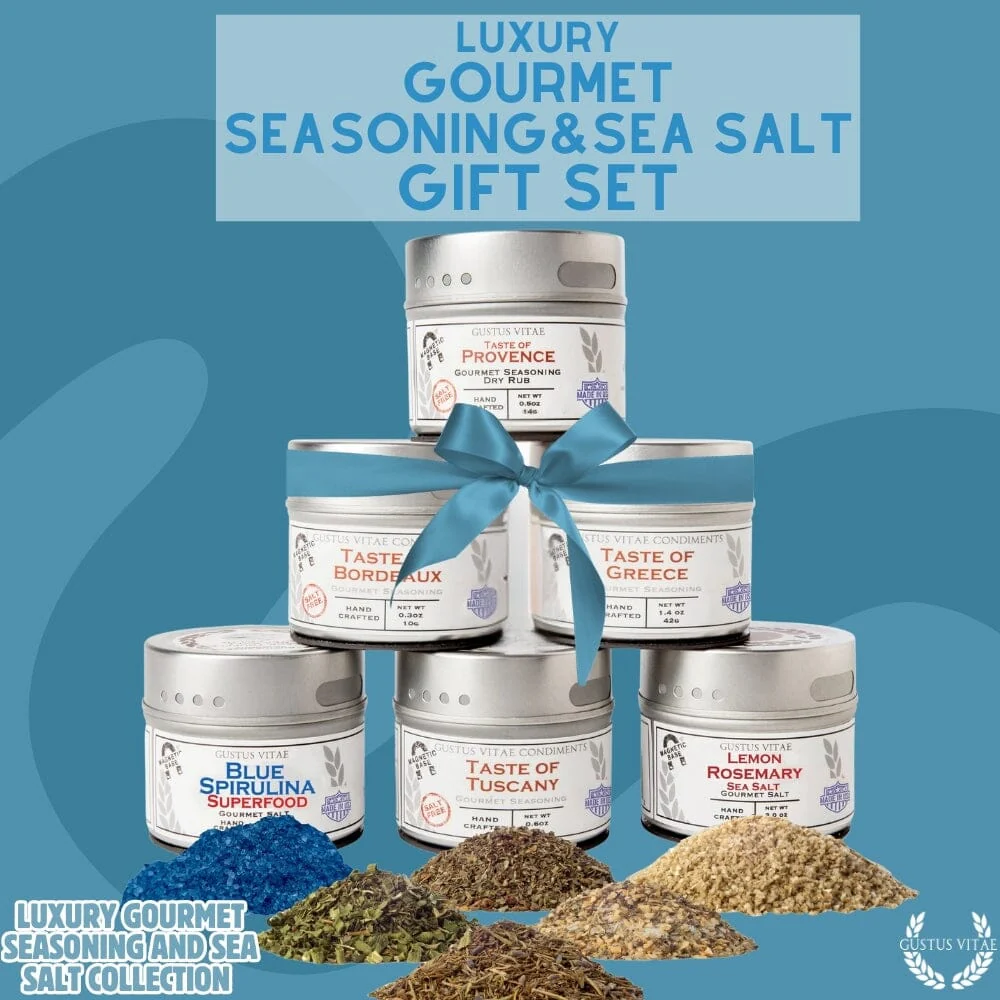 Luxury Gourmet Seasoning and Sea Salt Collection - 6 Tins - Image 10