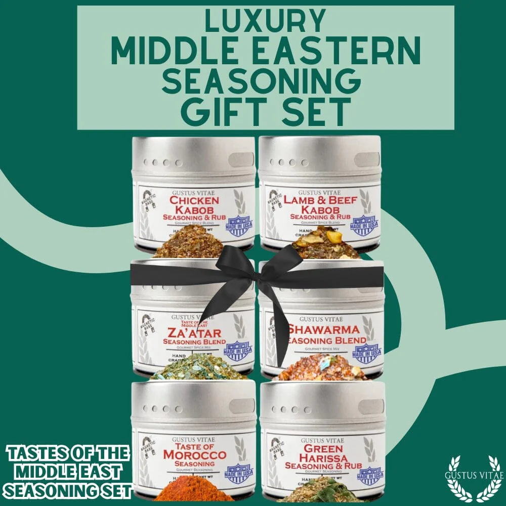 Middle Eastern Seasoning Gift Set - Tastes of The Middle East - Artisanal Spice Blends Six Pack - Image 11