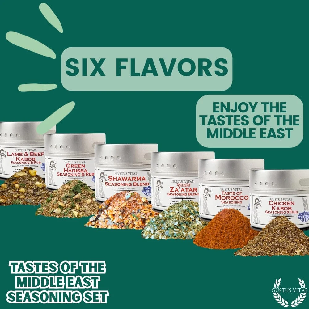 Middle Eastern Seasoning Gift Set - Tastes of The Middle East - Artisanal Spice Blends Six Pack - Image 5