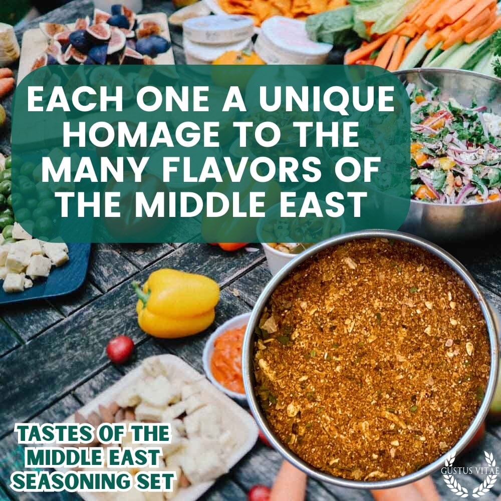 Middle Eastern Seasoning Gift Set - Tastes of The Middle East - Artisanal Spice Blends Six Pack - Image 7