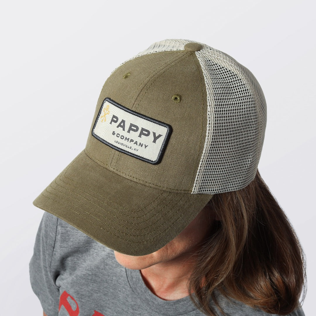 Pappy & Company Trucker Hat in Olive - Image 3
