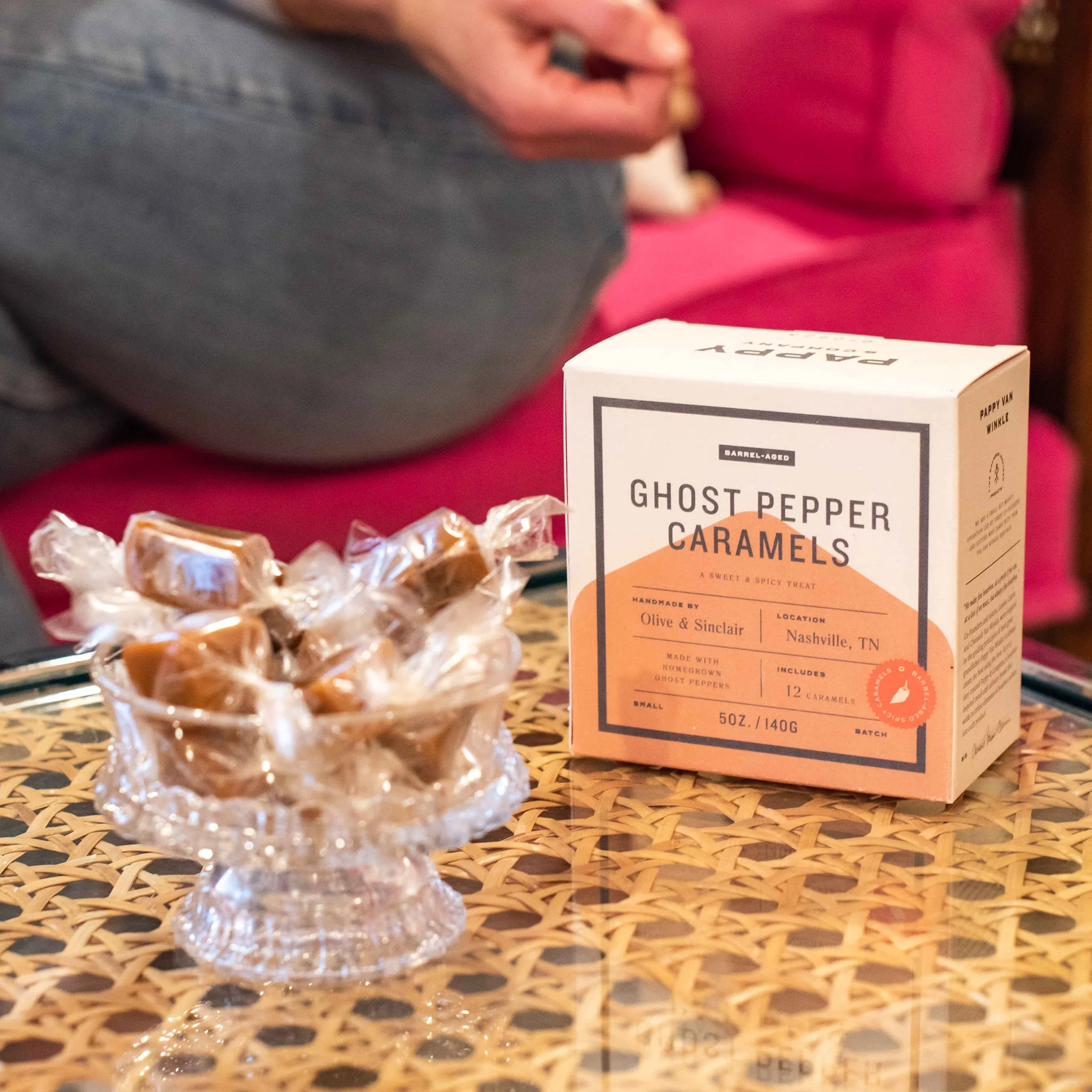 Pappy Van Winkle Barrel Aged Ghost Pepper Caramels - Image 4