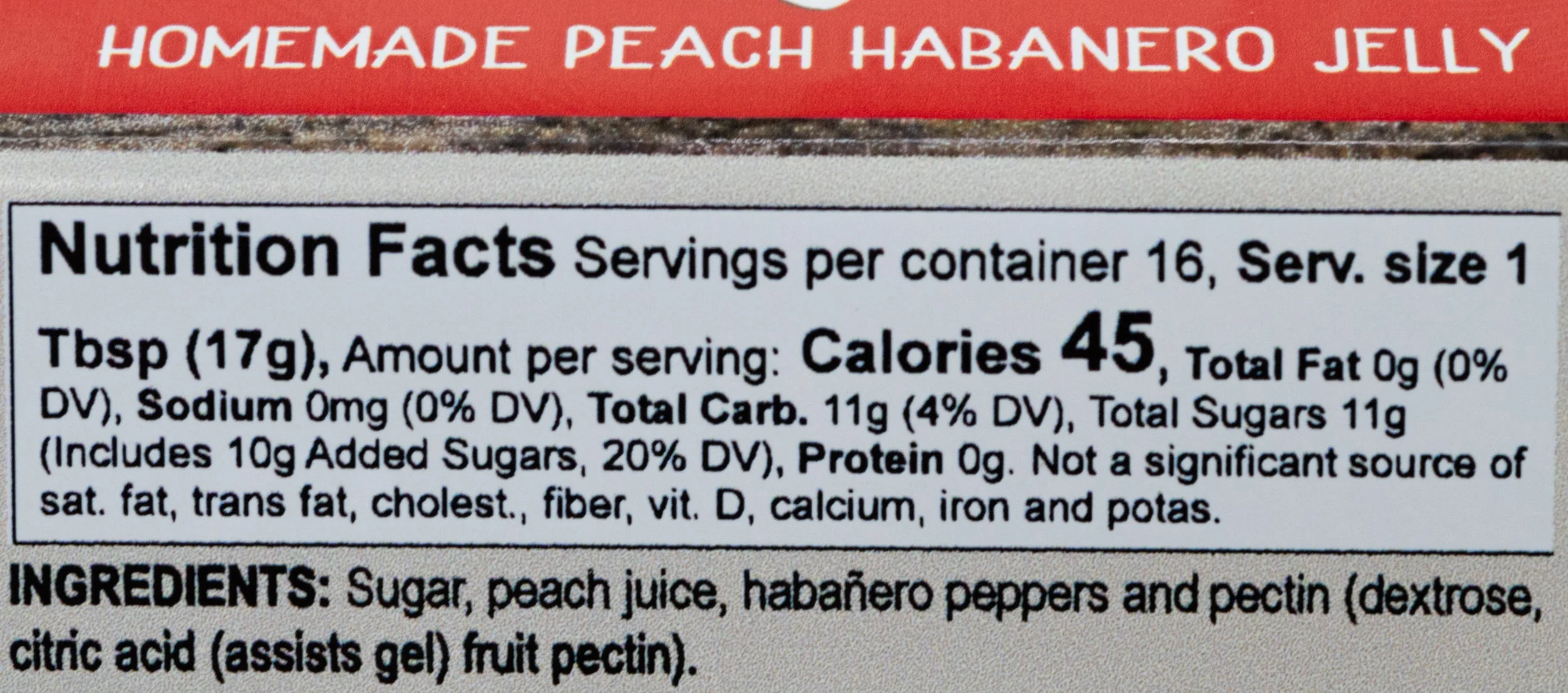 Peach Habanero Jelly | 11.5 oz. Jar | Made with Fresh Peaches | Spicy Fruit Spread | Made in Ravenna, NE | Nutt Family Jams and Jellies - Image 3