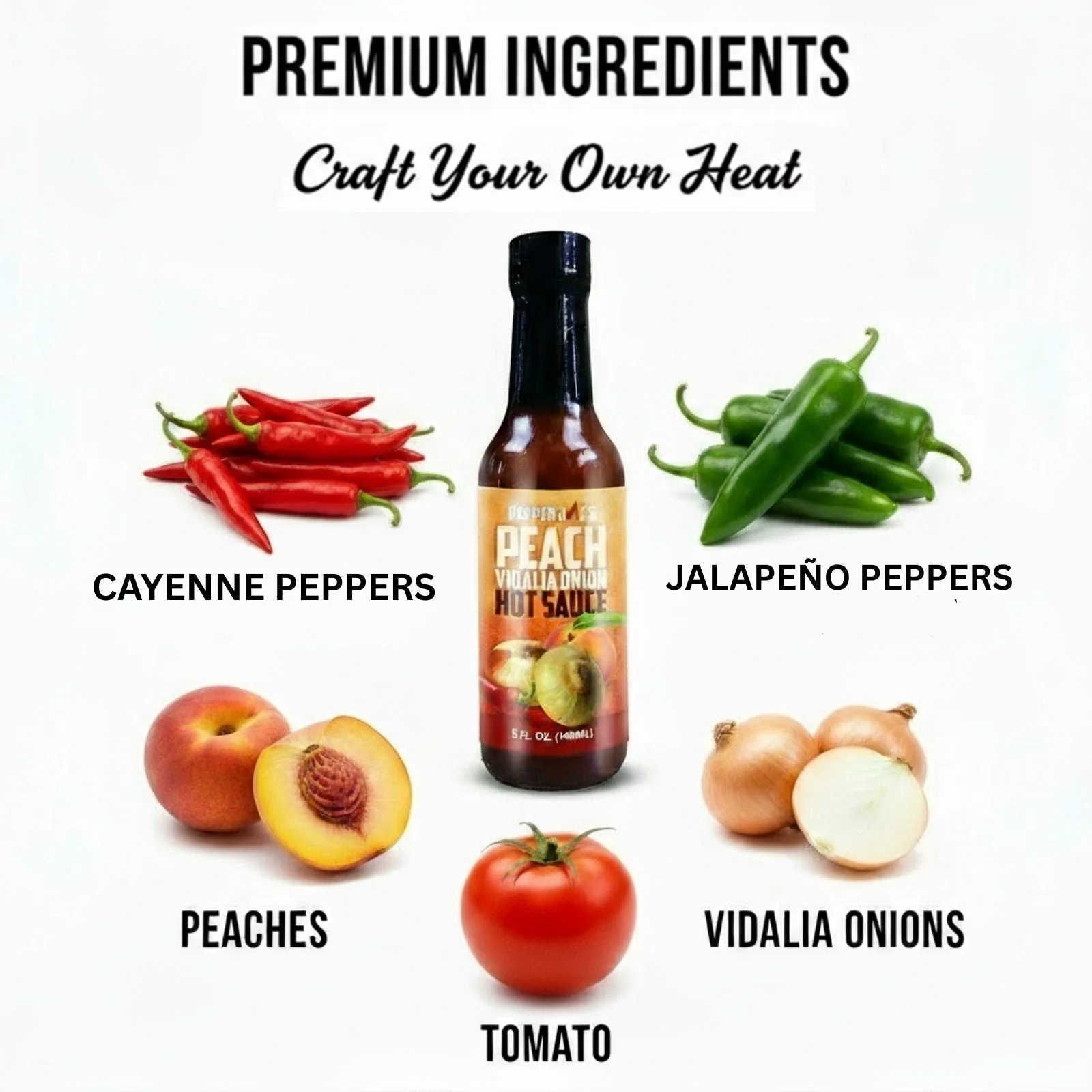 Peach Vidalia Onion Hot Sauce - Image 3