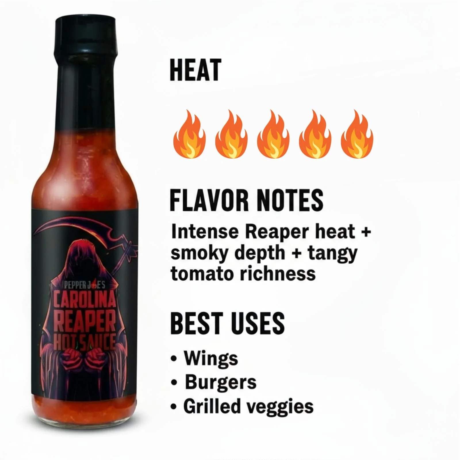 Pepper Joe's Carolina Reaper Hot Sauce - Image 4