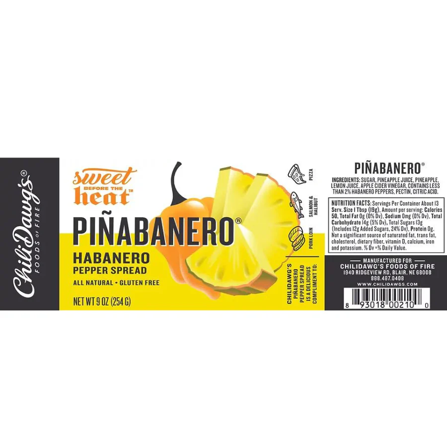 Piñabanero Pepper Spread | 9 oz | Gluten Free | Chili Dawg's Foods of Fire - Image 3