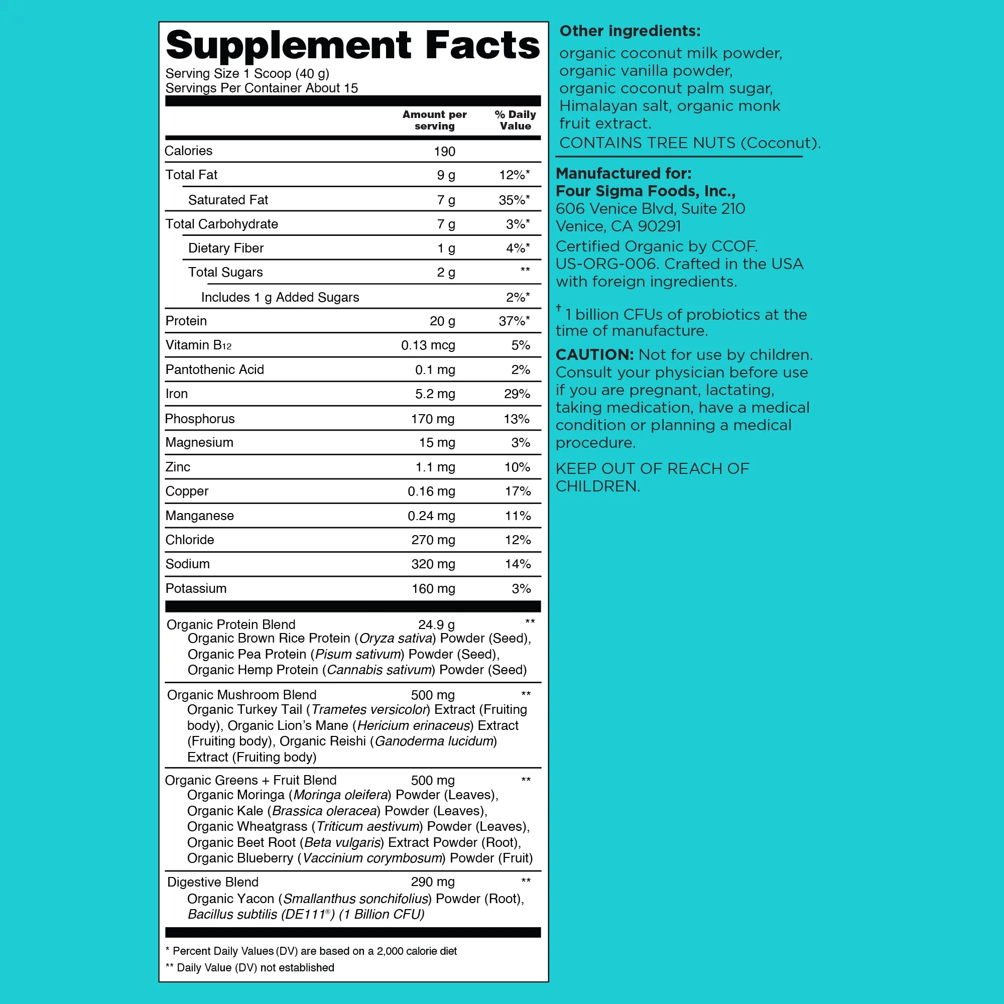 Plant-Based Protein – Vanilla - Image 2