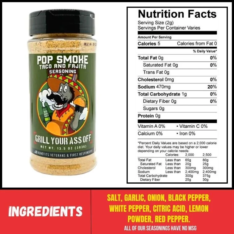 Pop Smoke Taco & Fajita Seasoning - Image 6