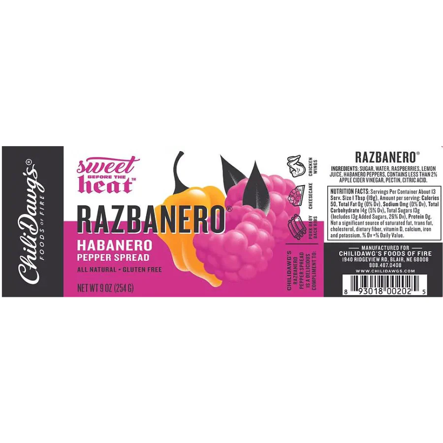 Razbanero Pepper Spread | Pack of 3 | 9 oz | Gluten Free | Chili Dawg's Foods of Fire - Image 5