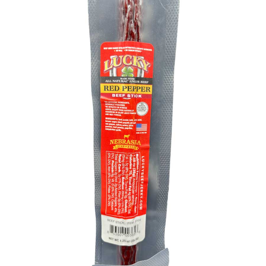 Red Pepper Beef Stick | 1.25 oz. | Mouthwatering Combination Of Hot, Sweet, & Premium All Natural Beef | Perfect For Spice Lovers | Spicy Snack | All Natural | Nebraska Beef | Expertly Cooked & Seasoned | Lean, Tender Beef - Image 3
