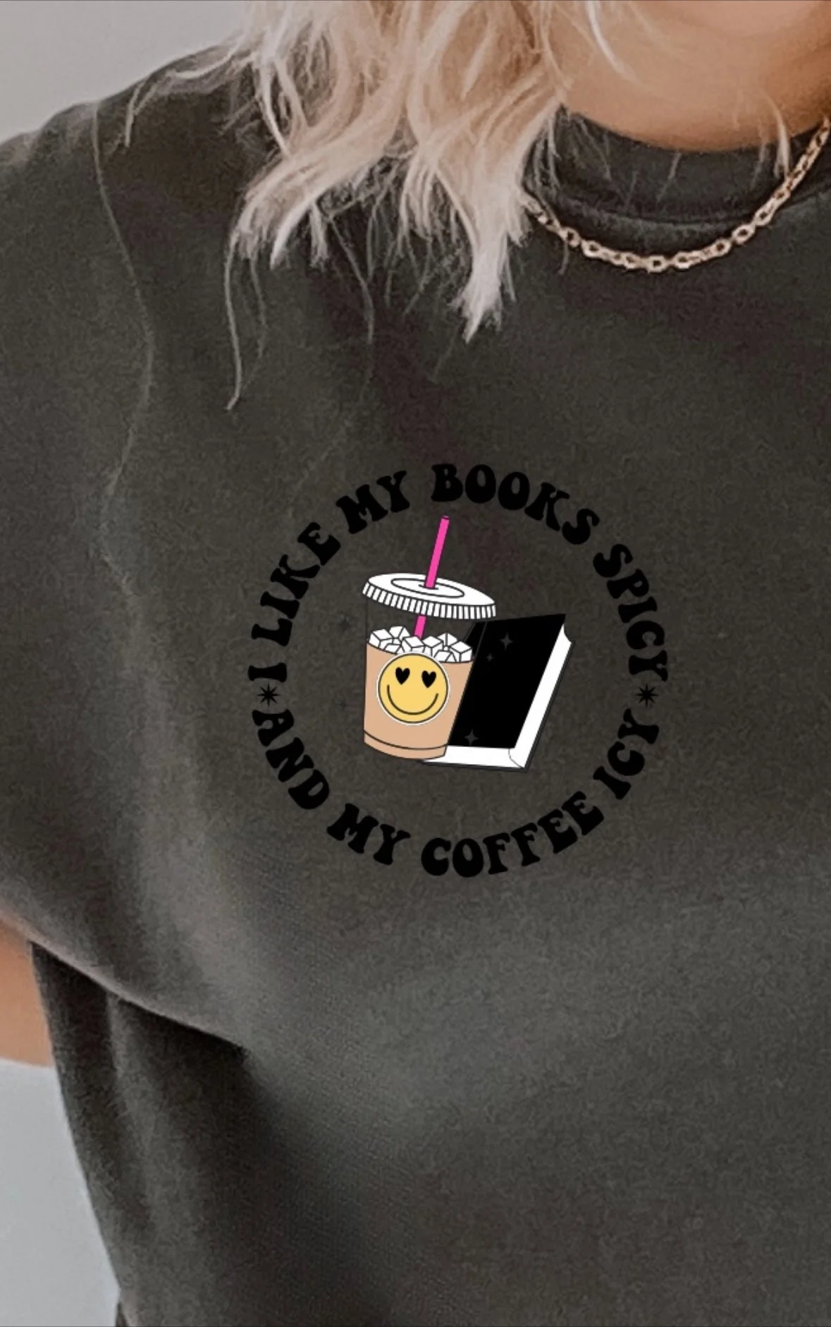 Spicy Books Graphic Tee - Image 4