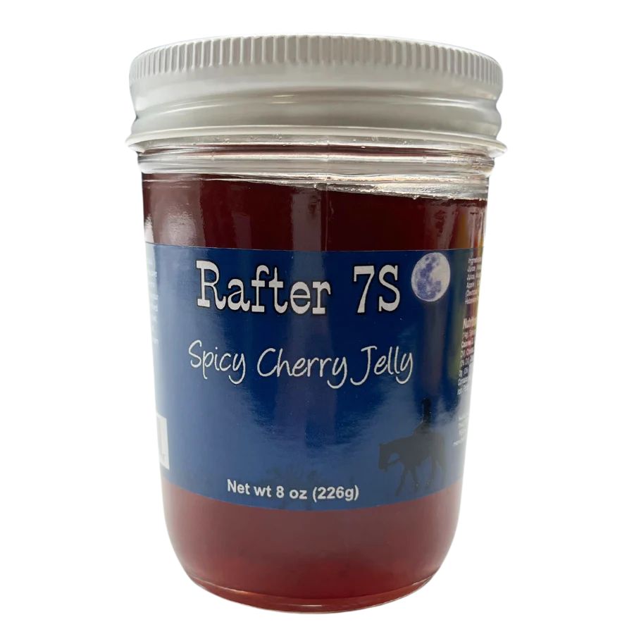 Spicy Cherry Jelly | 8 oz. Jar | 3 Pack | Sweet & Spicy Jelly Spread | Fresh Cherries | Made in Paxton, NE | Rafter 7S - Image 2
