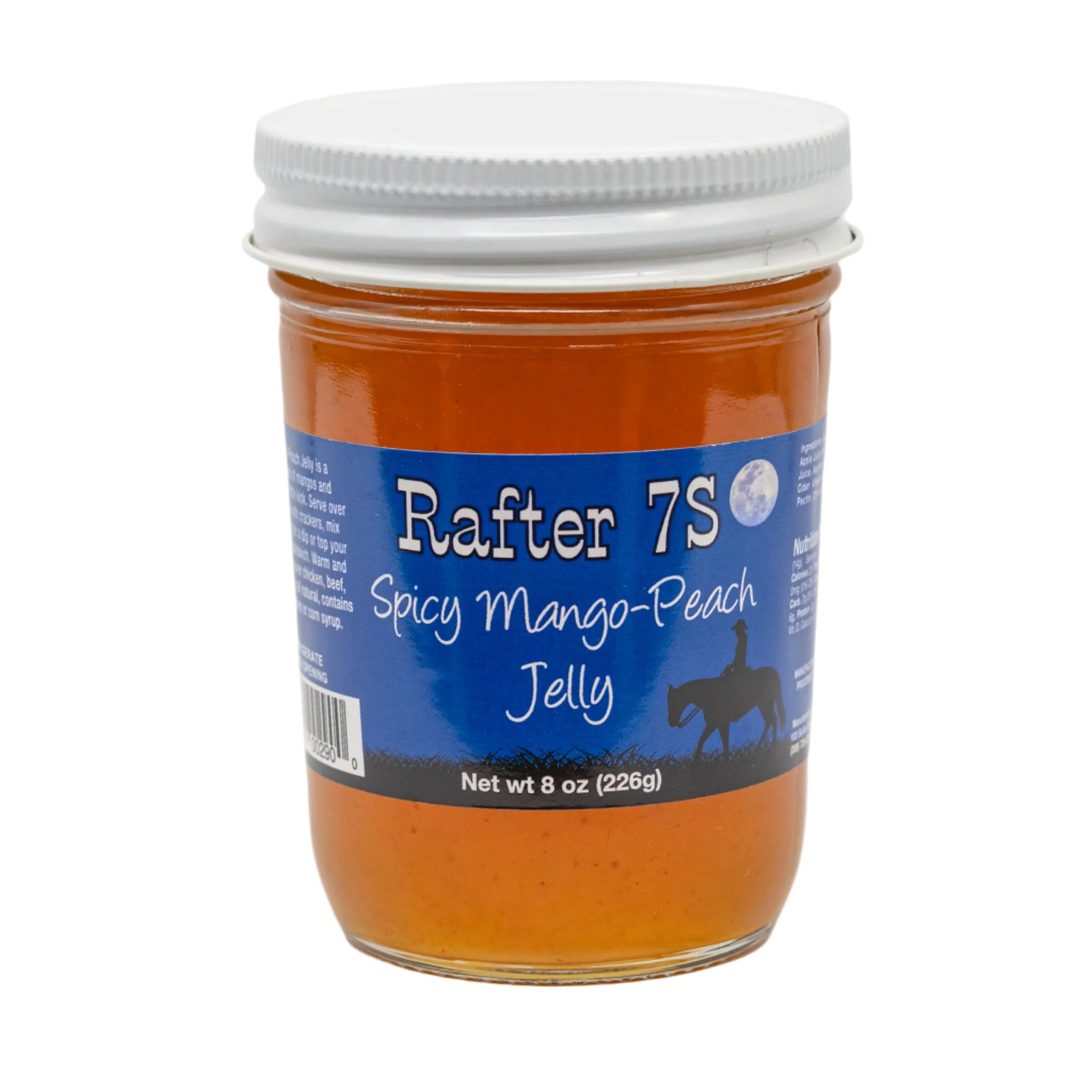 Spicy Mango-Peach Jelly | 8 oz. | 3 Pack | Tangy With A Hint of Spice | Fresh Fruit Flavor | Made in Paxton, NE | Rafter 7S - Image 2