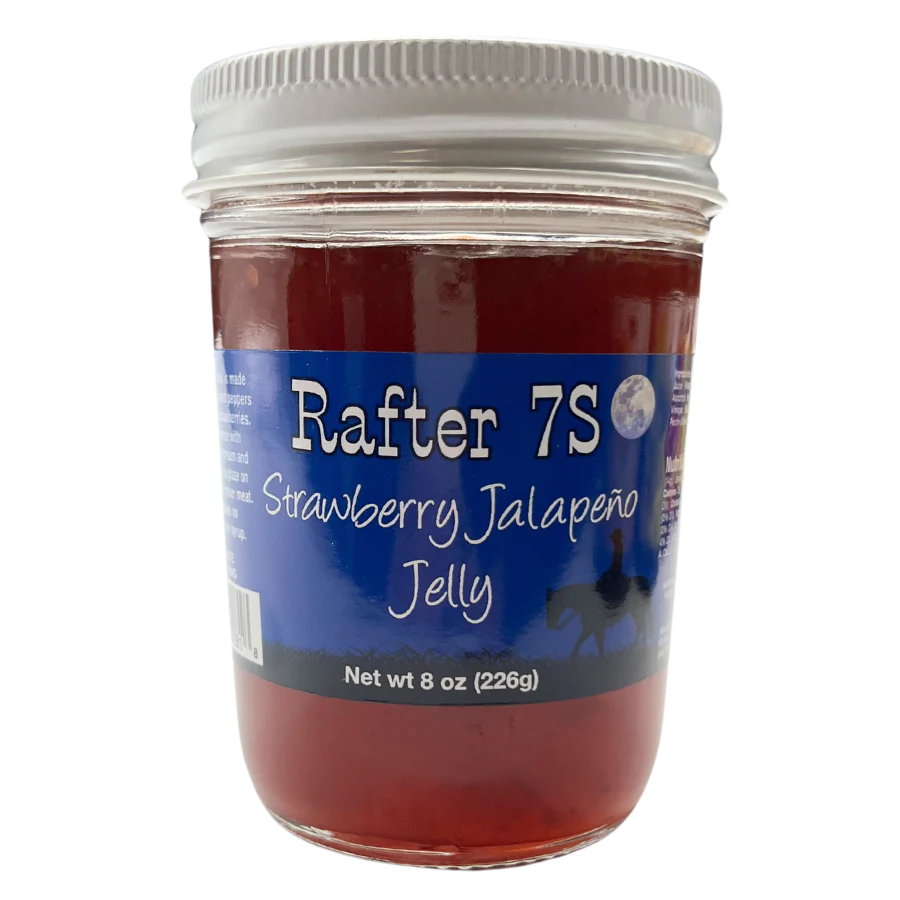 Strawberry Jalapeno Jelly | 8 oz. Jar | 3 Pack | Strawberry With Spicy Ending | Delightful Flavor | Made in Paxton, NE | Rafter 7S - Image 2