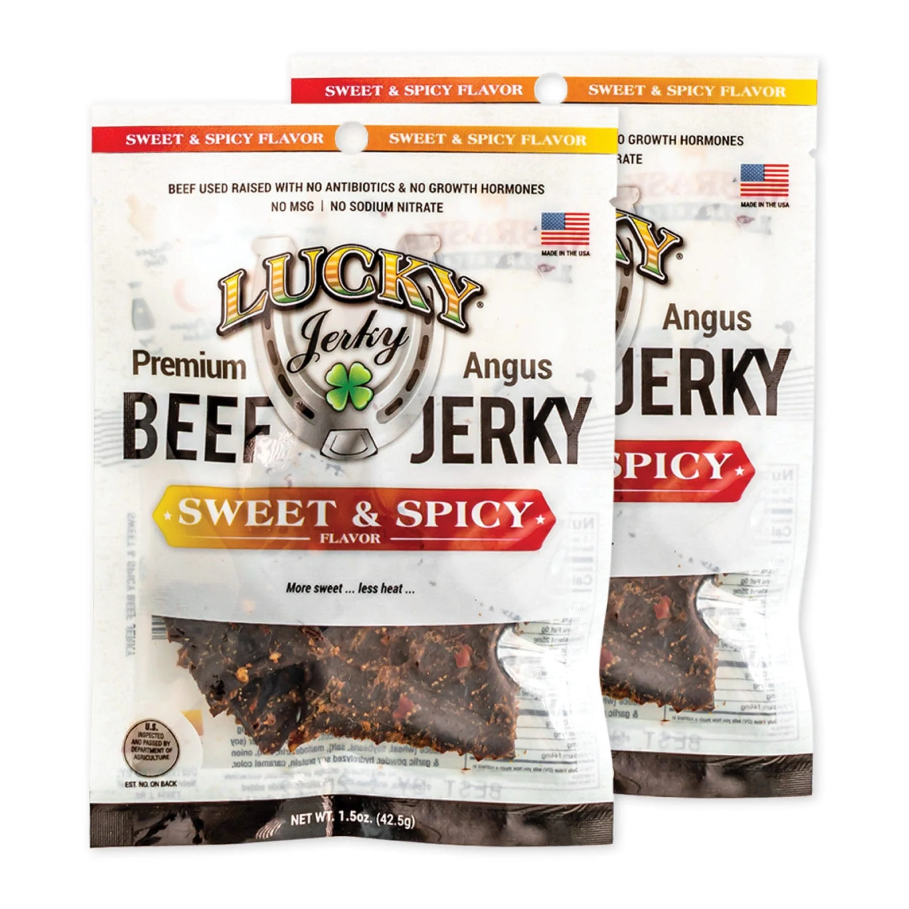 Sweet and Spicy Beef Jerky | 1.5 oz. Bag | Delicious Symphony Of Teriyaki & Red Pepper Flakes | High Protein Snack | Expertly Cooked, Trimmed, & Seasoned | Single Sourced Cattle | All Natural Jerky | Big, Bold Flavor | 6 Pack | Shipping Included - Image 2