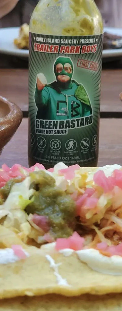 Coney Island Saucery Trailer Park Boys - Green Bastard Hot Sauce 5oz - Image 4