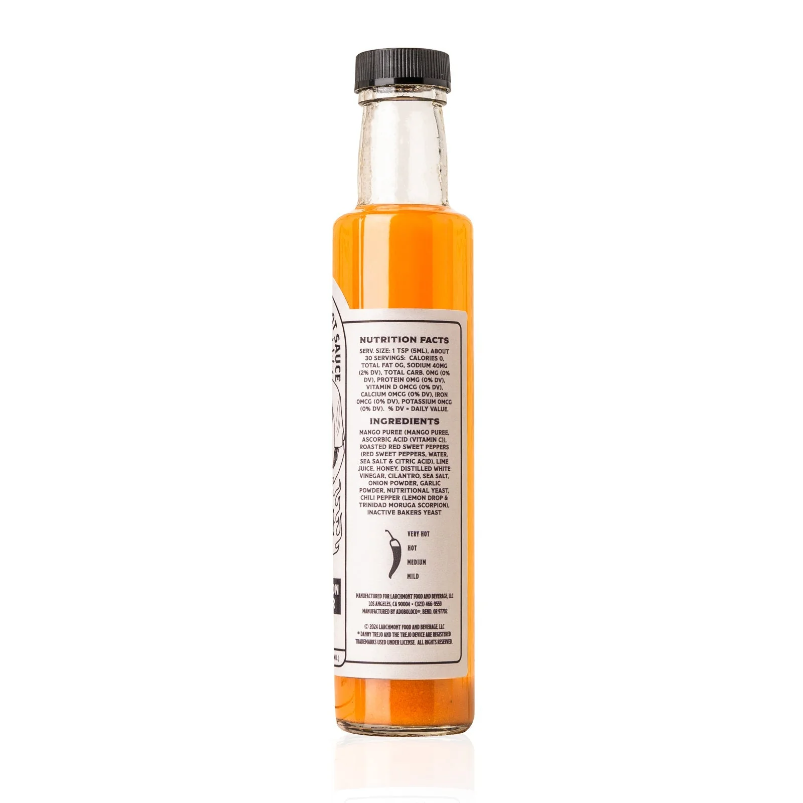 Trejo's Mango and Lemon Drop Pepper Hot Sauce Special Edition - Signed and Numbered - Image 4