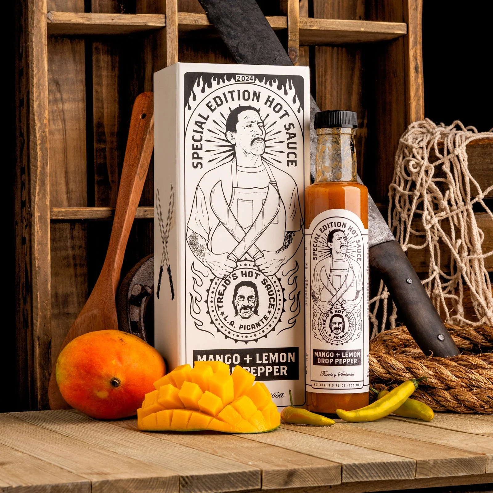 Trejo's Mango and Lemon Drop Pepper Hot Sauce Special Edition - Signed and Numbered - Image 8