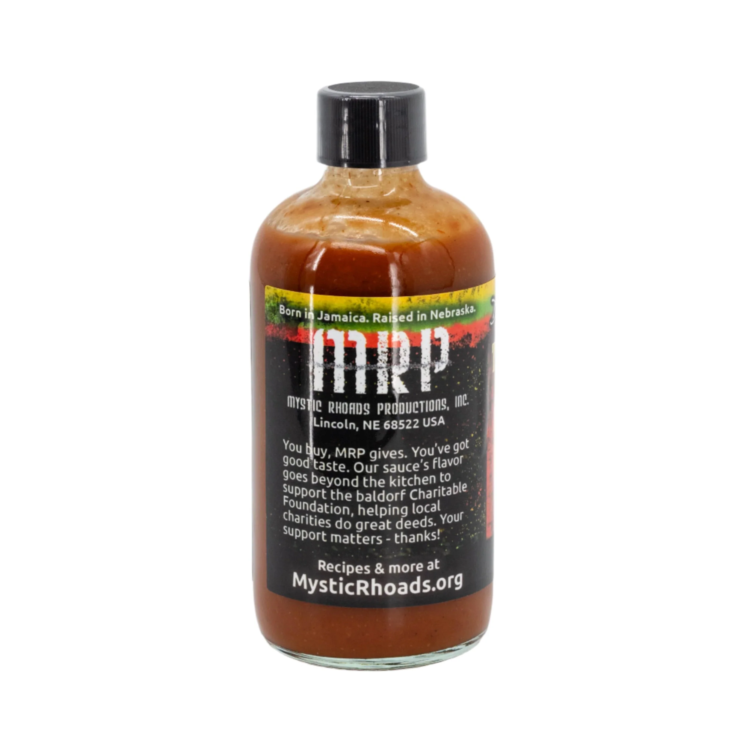 Trelawny Red | Smoked & Spicy BBQ Sauce | 8 oz. Bottle | Jamaican-Inspired | You Buy, We Give 100% | Mystic Rhoads Productions - Image 2