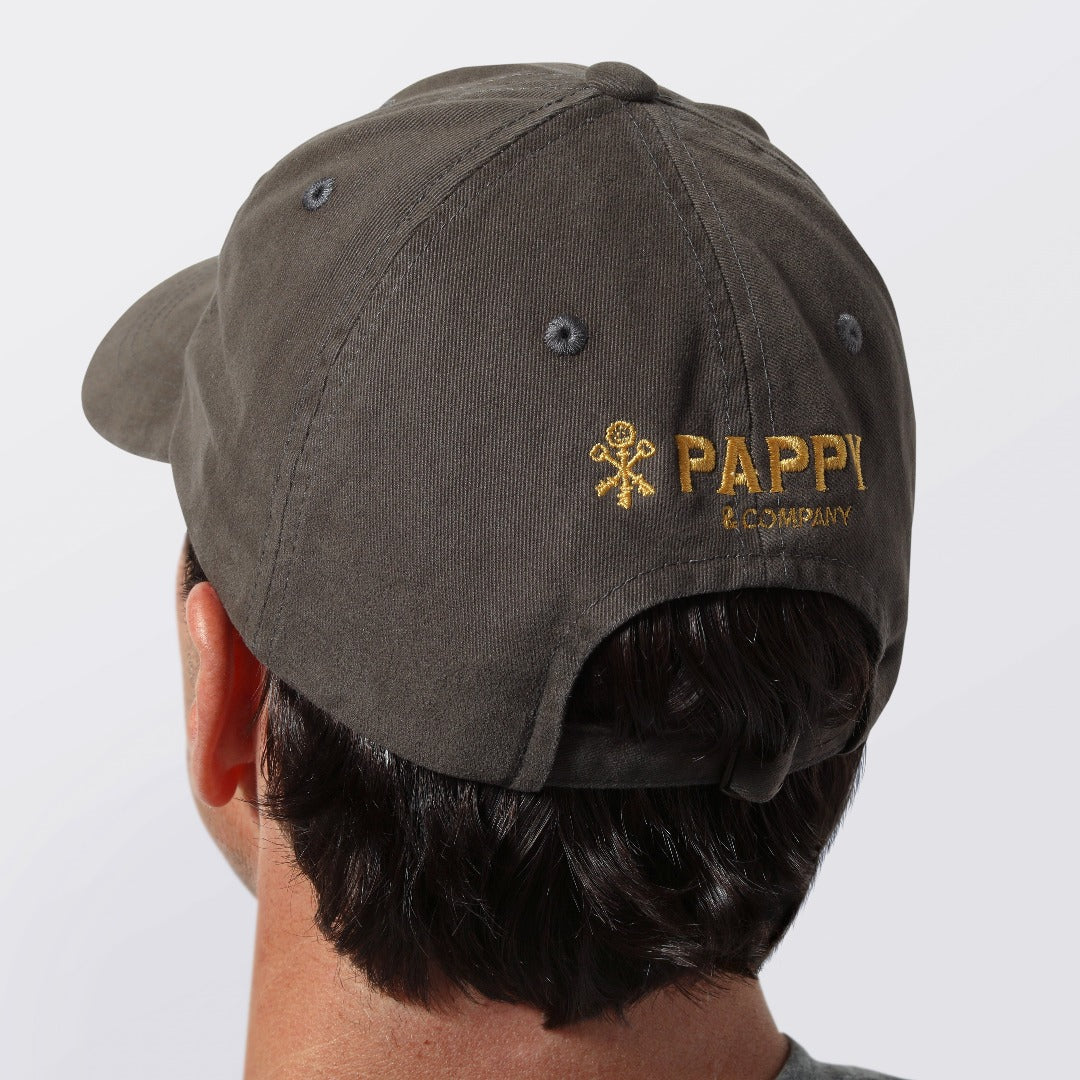 Vintage Label Ball Cap in Charcoal - Image 2