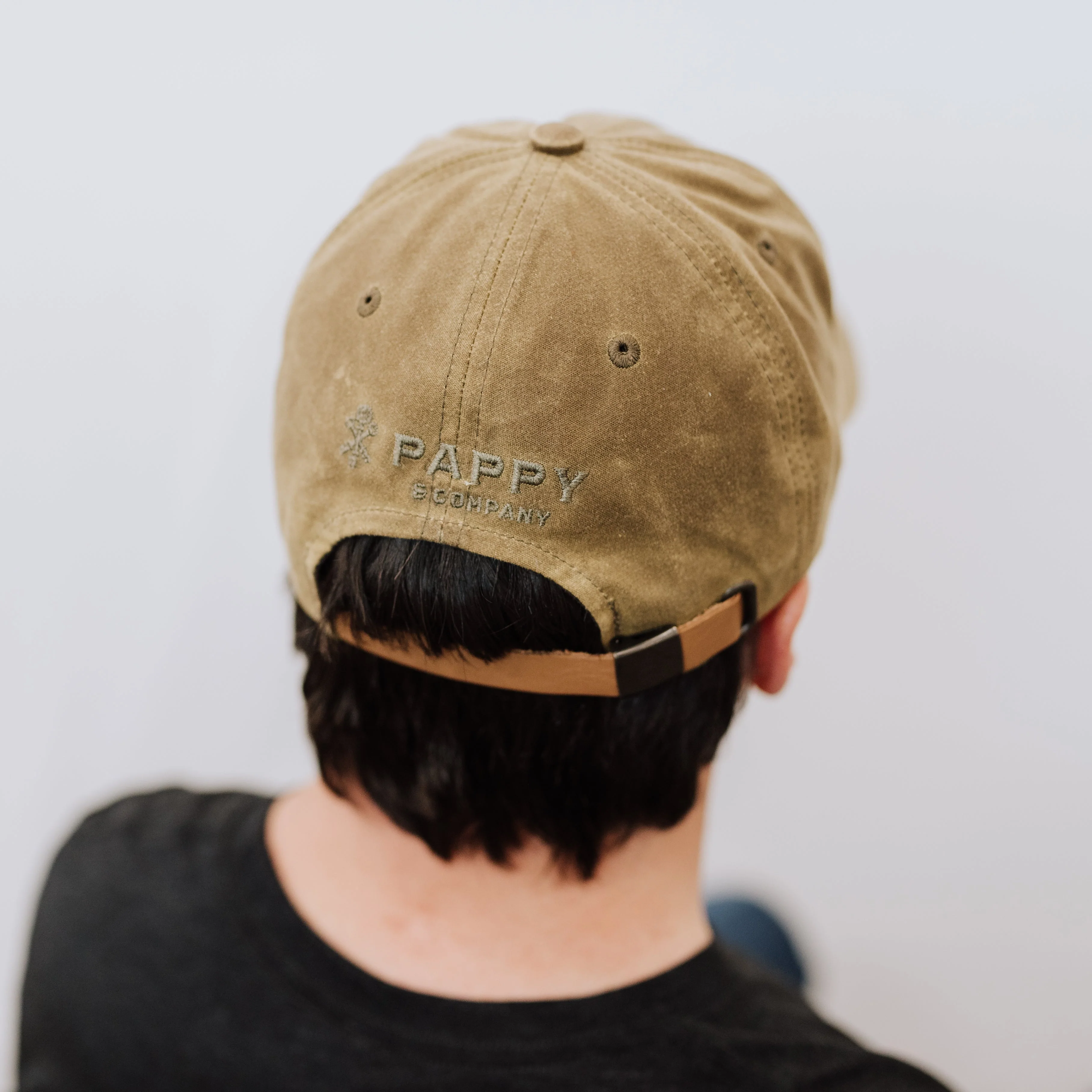 Waxed Cotton Old Rip Van Winkle Hat in Sandstone - Image 2